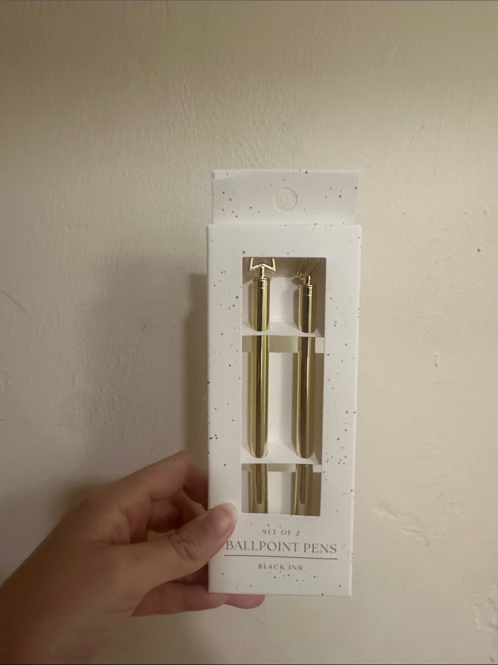 Set of 2 Gold Ballpoint Pens